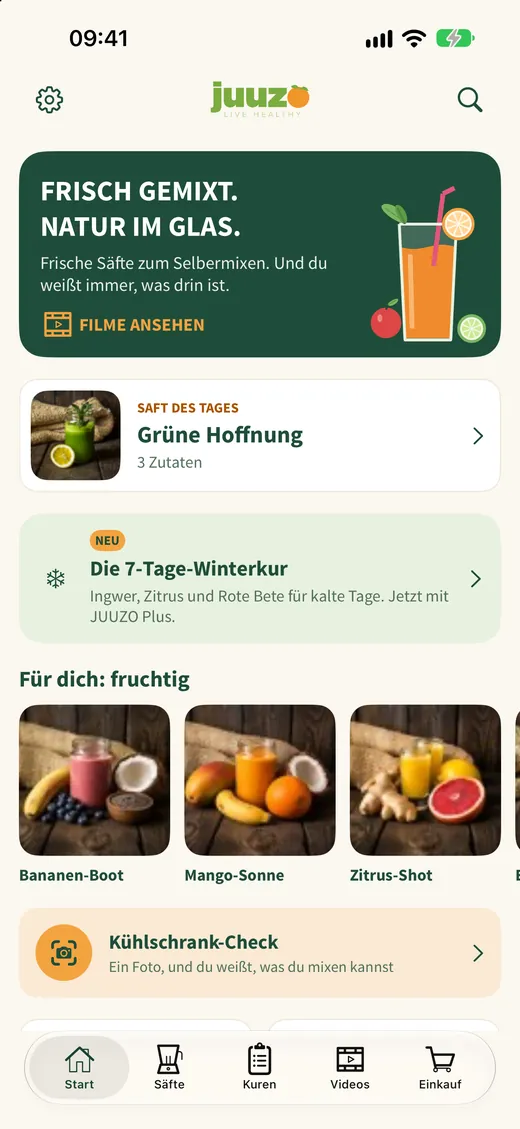 Juuzo: Startseite