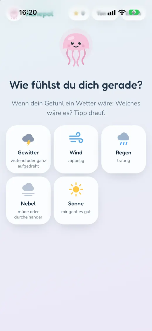 Windstille: Gefühlswetter